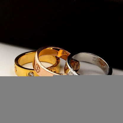 New Love Korean Style Cross Design Couple Rings