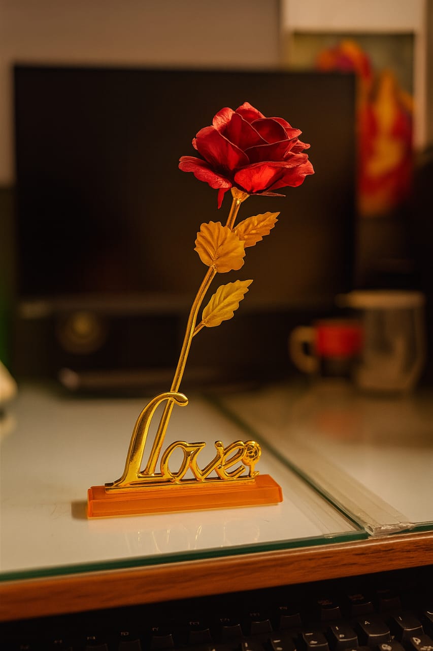 𝐑𝐞𝐝 𝐫𝐨𝐬𝐞 𝐰𝐢𝐭𝐡 𝐥𝐨𝐯𝐞 𝐬𝐭𝐚𝐧𝐝 ! 𝐛𝐞𝐬𝐭 𝐟𝐨𝐫 𝐠𝐢𝐟𝐭