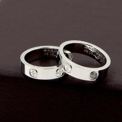 New Love Korean Style Cross Design Couple Rings